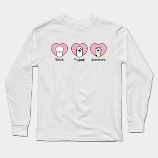 Paws of Passion: Rock, Paper, Scissors with a Feline Touch Long Sleeve T-Shirt